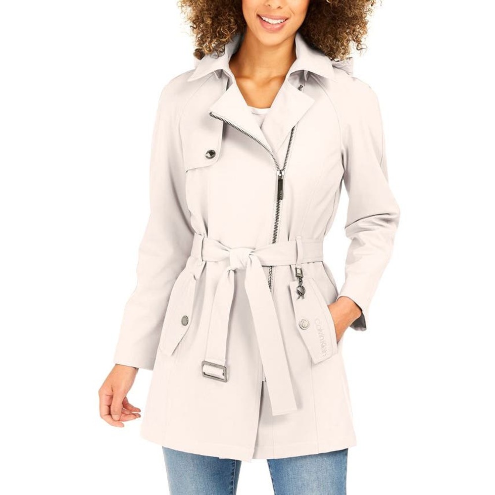 Gorgeous Calvin Klein OYSTER Trench or Raincoat XL